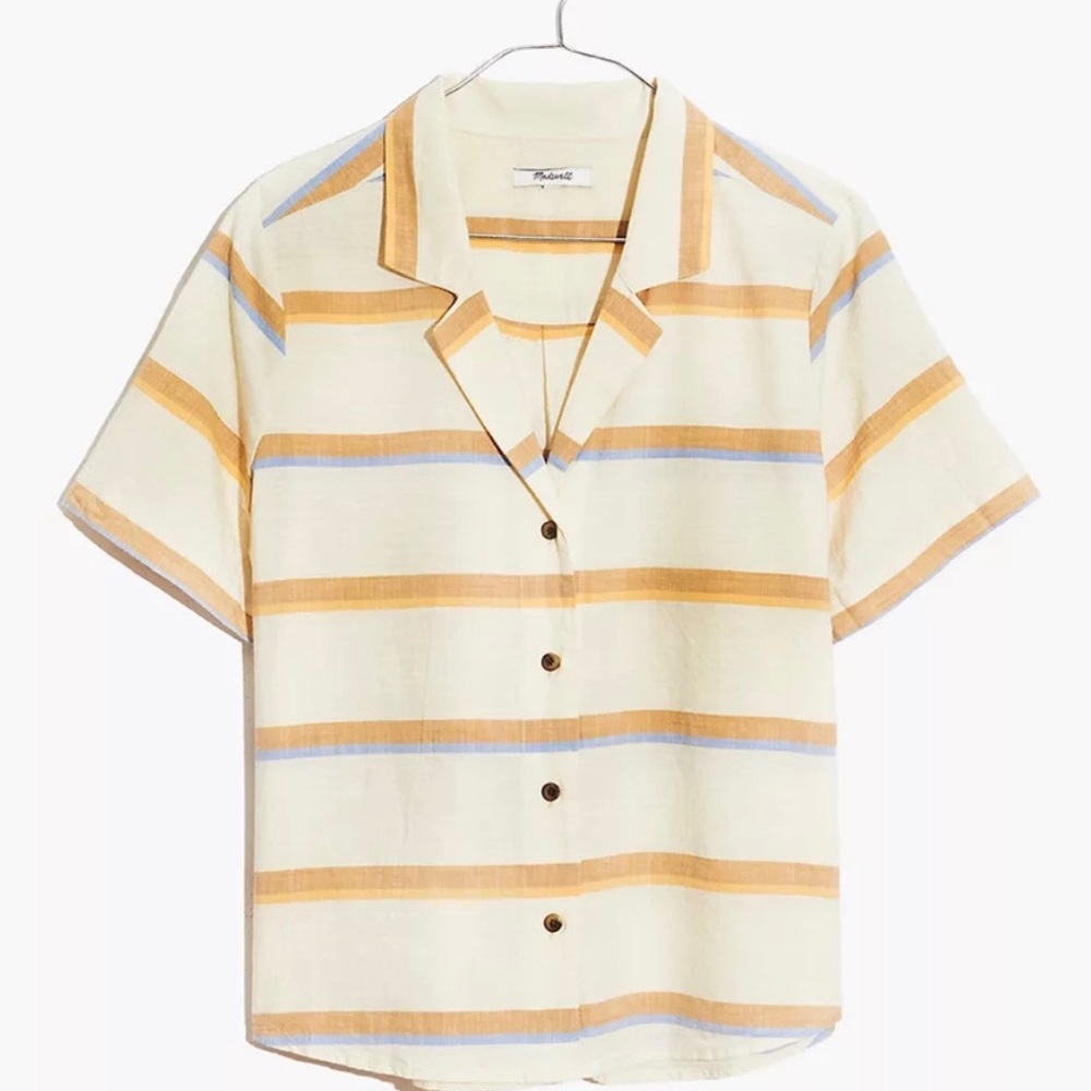 Madewell camp shirt L